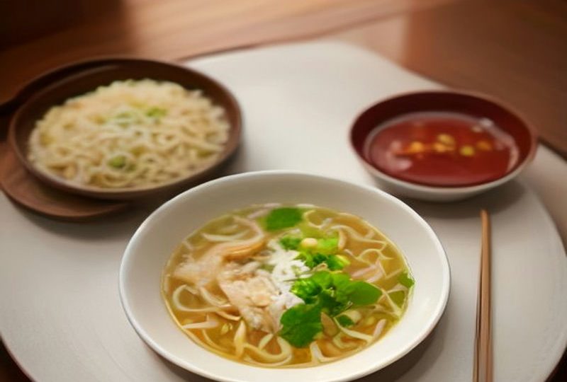 Chicken Rice Wine Noodle Soup (米酒鸡汤面线) — Chinese recipe