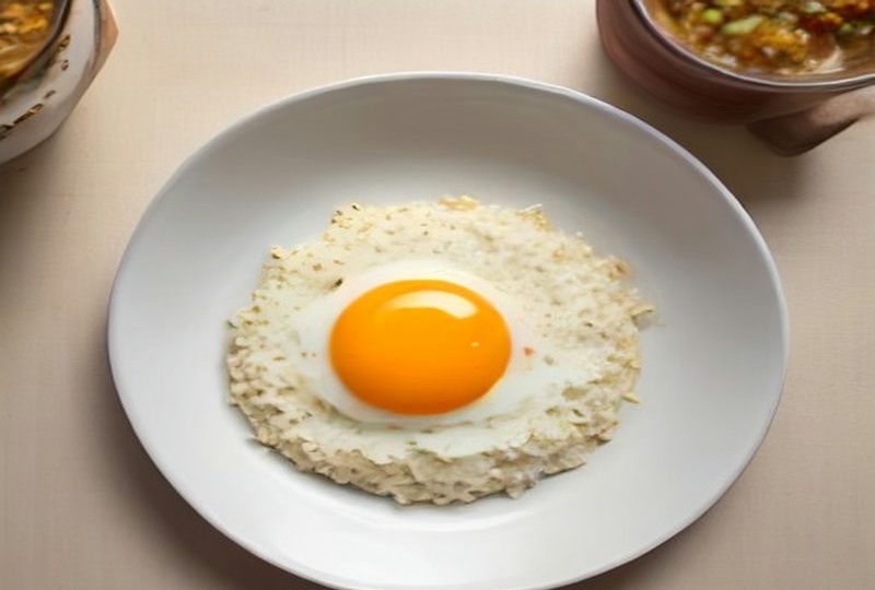 Savory Oats with Egg and Tomato (番茄鸡蛋燕麦粥) — Chinese recipe