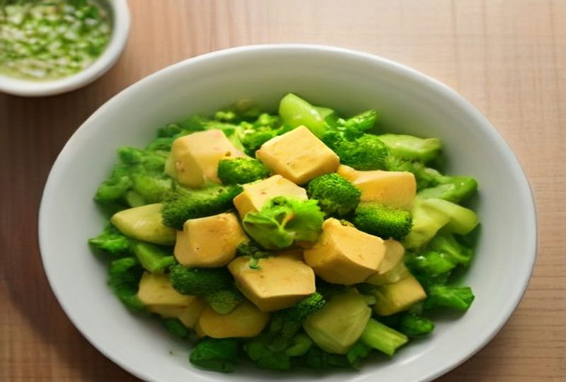 Quick Tofu and Broccoli Stir-Fry (西兰花炒豆腐) — Chinese recipe